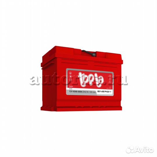 Аккумулятор topla Energy 60 А/ч обратна R+ EN600 А