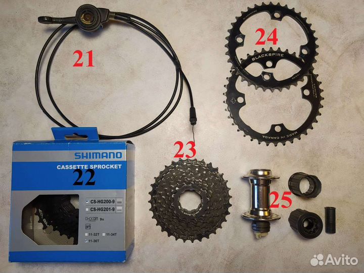 Велозапчасти разное, Ltwoo, Sram, Shimano от