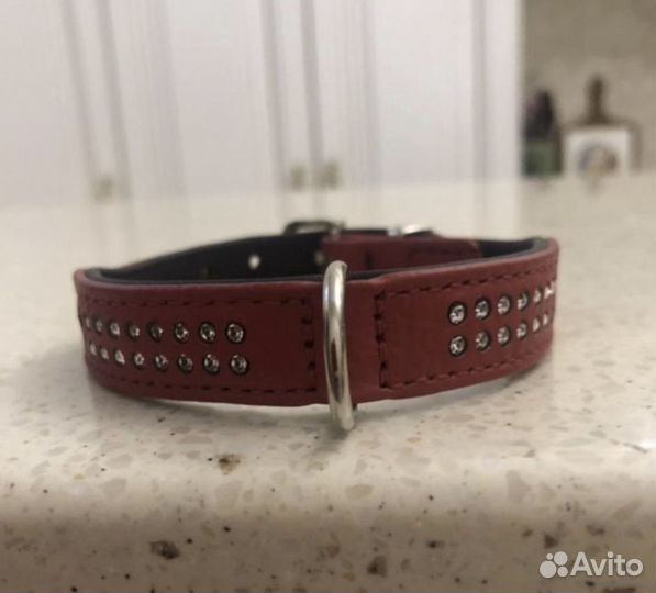 Ошейник hunter для собак мелких пород натур кожа