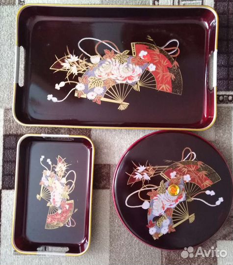Поднос, набор из 3х предметов, Япония