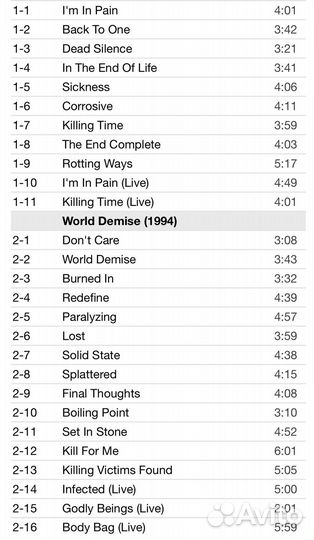 Obituary-The End Complete/World Demise 2CD