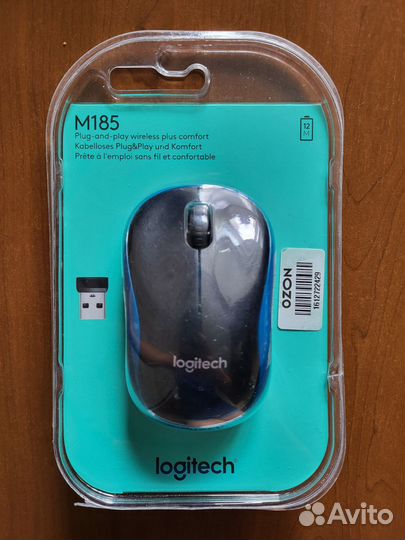 Мышь Беспроводная Logitech Wireless M185 Новая