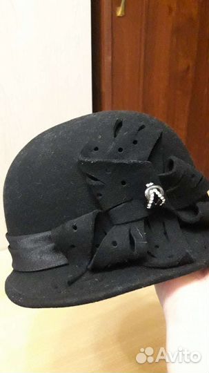 Шляпа женская черная