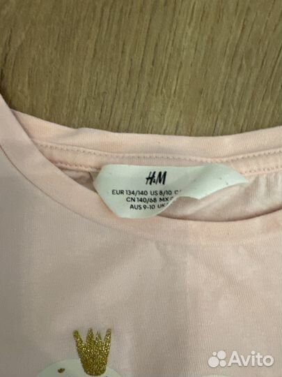 Футболки для девочки 134 140 H&M