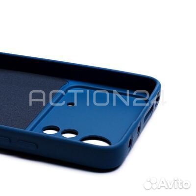 Чехол на Xiaomi Poco X4 Pro 5G Silicone Case (сини