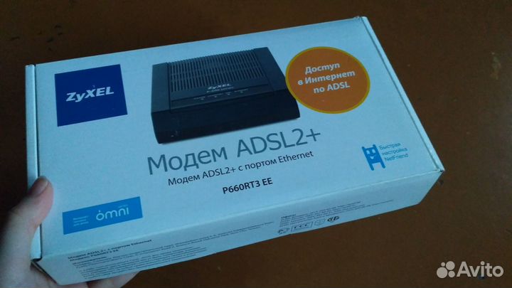 Модем adsl2+ с портом Ethernet P660RT3 EE