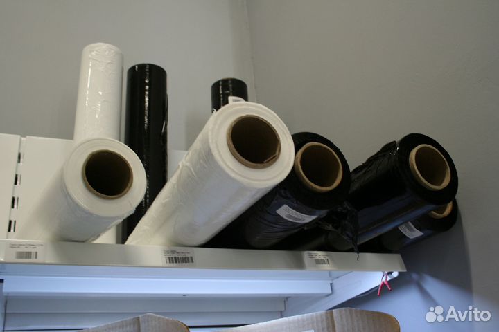 Стрейч пленка черная, прозрачная, любая ручная