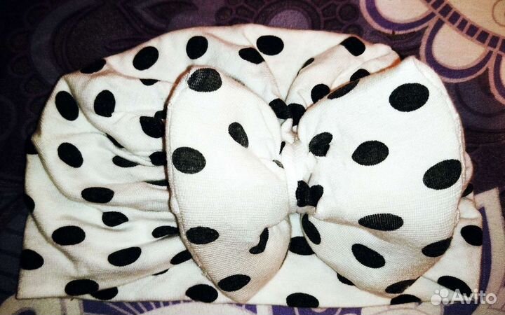 Шапка тюрбан для девочки новая 40 47 см