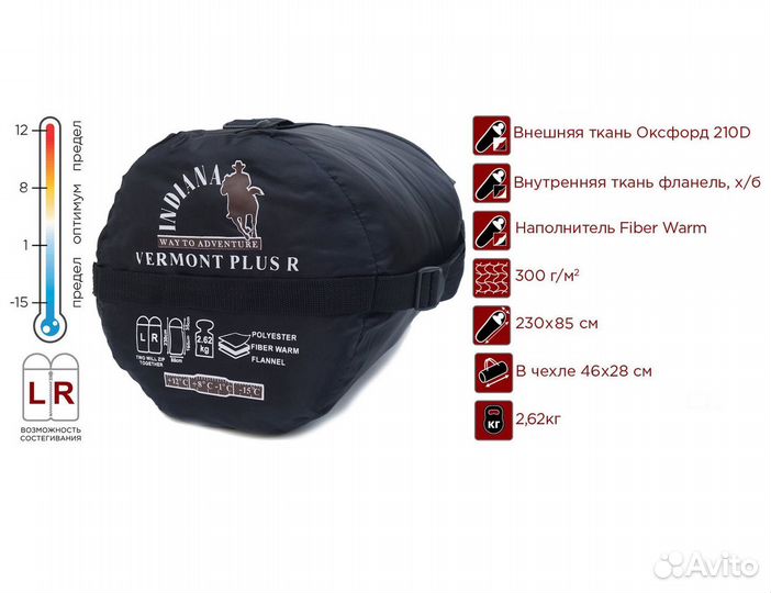 Спальный мешок до -15 хорошего качества новый