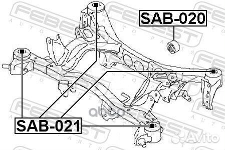 Сайлентблок задней балки subaru impreza G12