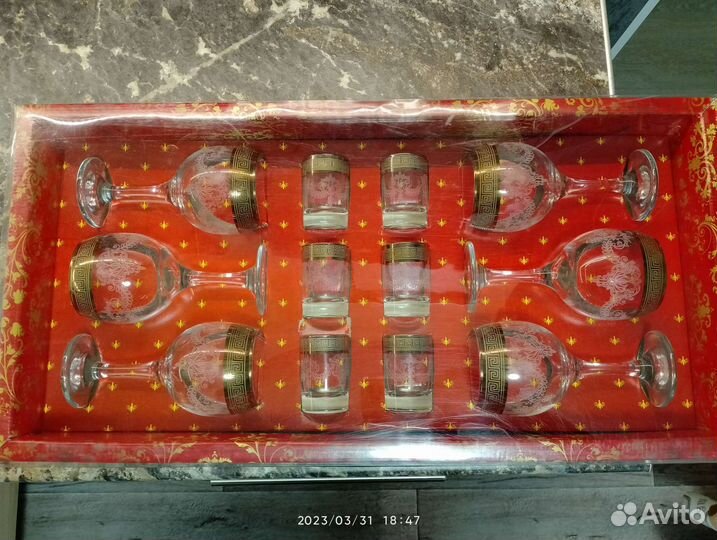 Набор бокалов и стопок (фужеры)