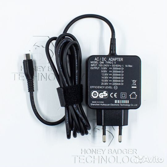 Зарядка для планшета Q46 5V3A, 9V3A, 12V3A (45W)