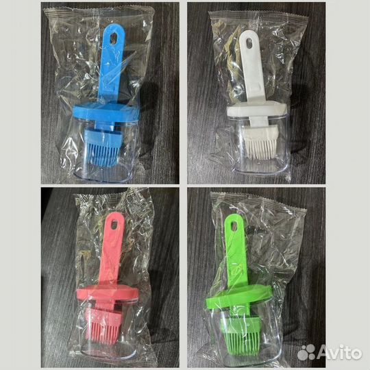 Емкость с силиконовой кисточкой, с крышкой.оптом