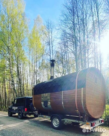 Аренда баня бочка на колесах