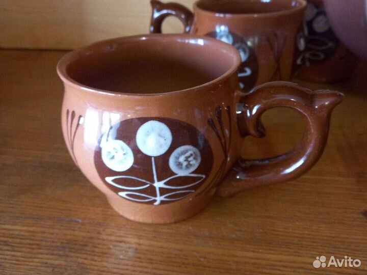 Чайный сервиз СССР глиняный