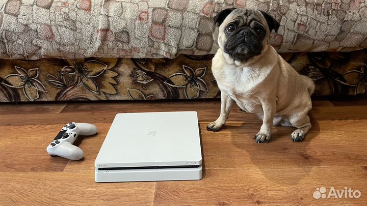Sony ps4 slim 1 tb White прошита + Atomic Heart