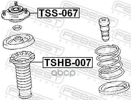 Опора амортизатора toyota celica/corolla 00-04