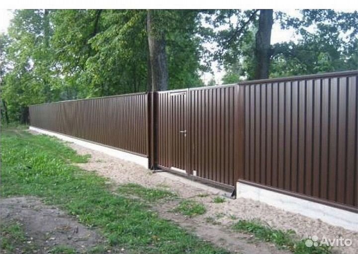 Заборы из профнастила