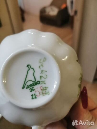 Чайная пара Дулево ссср/Винтаж, коллекция 8 Марта