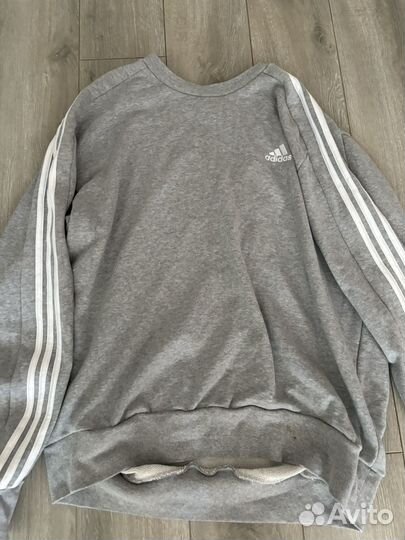 Толстовка adidas серая