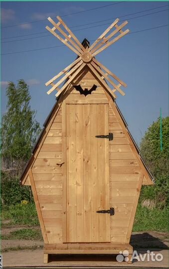 Дачный туалет с установкой SUN340