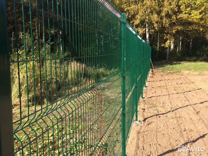 Забор из 3D панелей