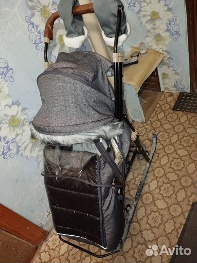 Детские санки коляска