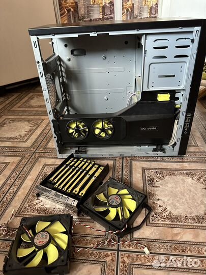 Корпус системного блока с кулерами