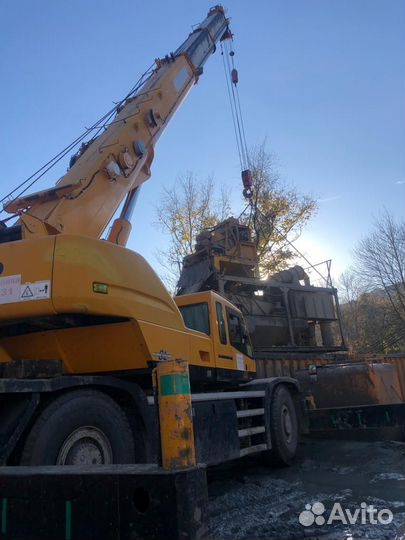 Аренда и услуги автокрана-вездехода, 51 т, 42 м, с гуськом 14 м
