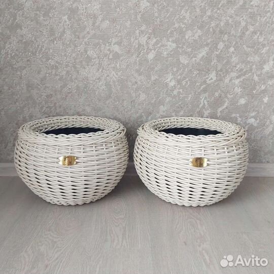 Кашпо из ротанга