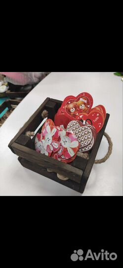 Ящик деревянный подарочный