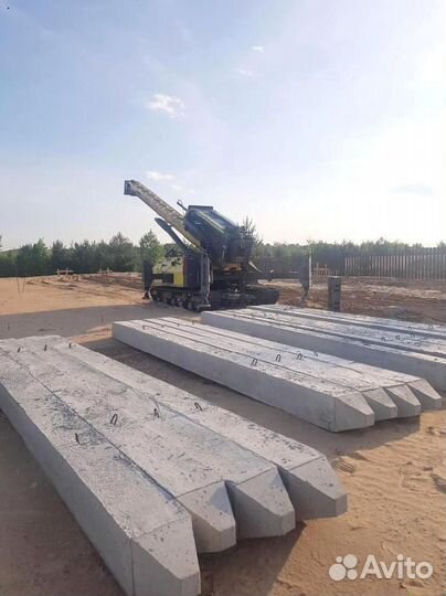 Фундамент под ключ на жб сваях