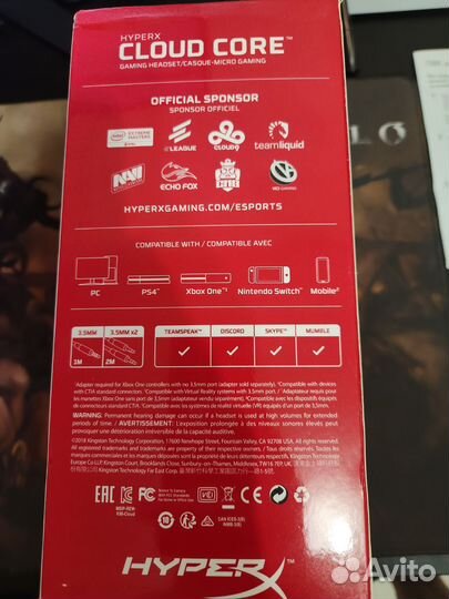 Наушники hyperx cloud core