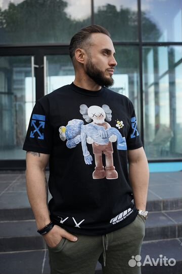 Футболка Off-White x Kaws