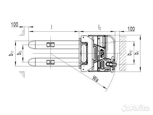 Электроштабелер PS20L noblelift