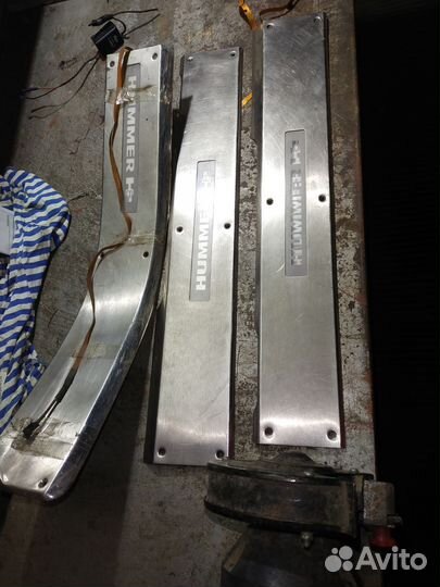 Накладки на пороги Хаммер Н2