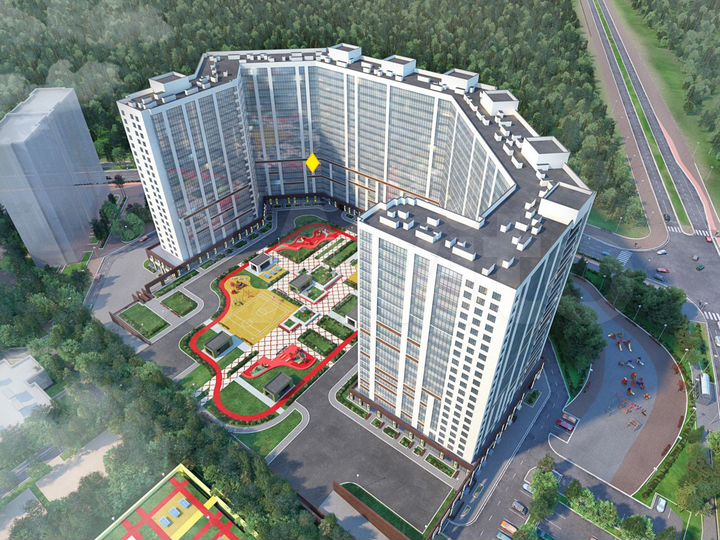 Квартира-студия, 21,6 м², 5/22 эт.