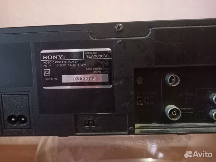Видеомагнитофон sony slv-xs 30SG