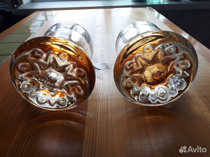 Кружки бокалы из цветного хрусталя СССР