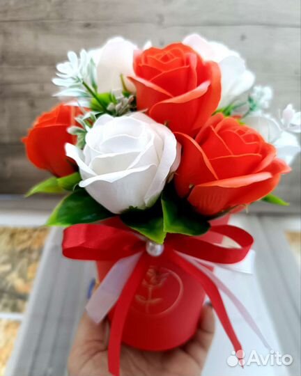 Букет из мыльных цветов