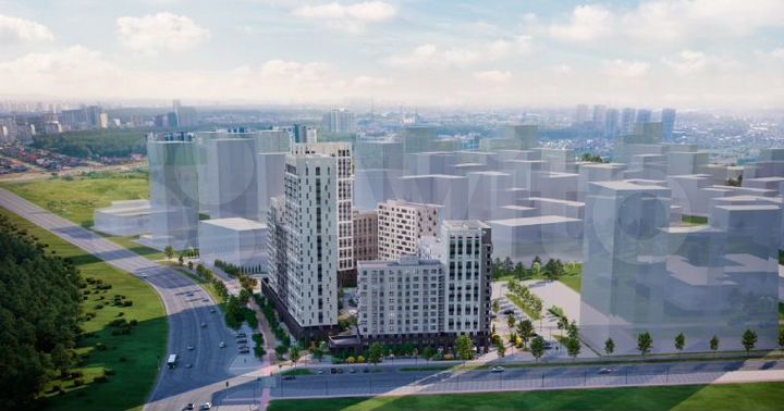 2-к. квартира, 66,6 м², 21/25 эт.