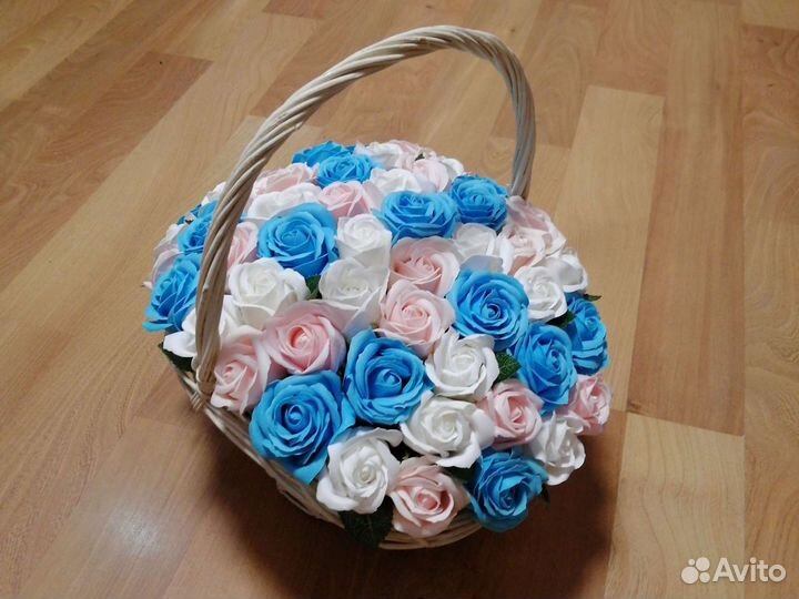 Букеты из неувядающих мыльных роз