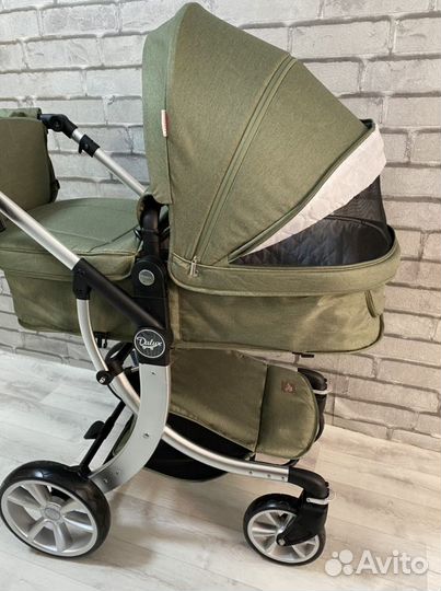 Коляска 2в1 Dalux, luxmom, Darex (хаки )