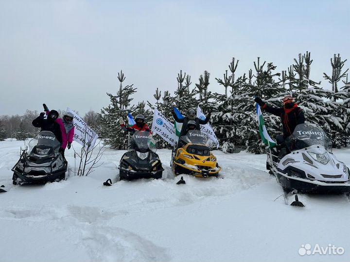 Подарочный сертификат на прогулку на снегоходе