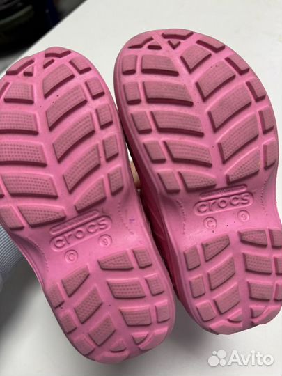 Резиновые сапоги crocs с9 с единорогами