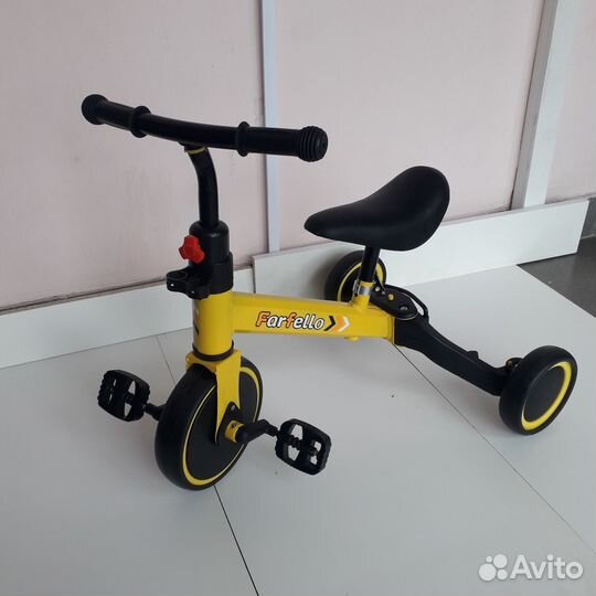 Детский велосипед трёхколёсный 2 в1