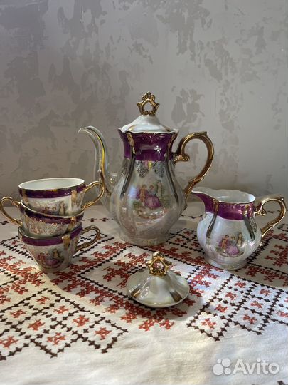 Кофейный сервиз -kahla гдр, мадонна, гейша