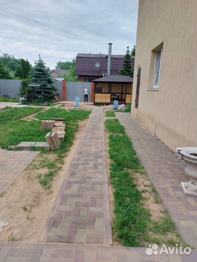 Укладка тротуарной плитки