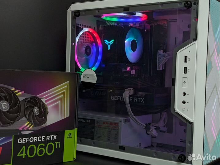 Игровой пк Ryzen 5500 / RTX 4060 Ti /16gb/512SSD