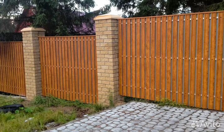 Забор из евроштакетника быстро качественно